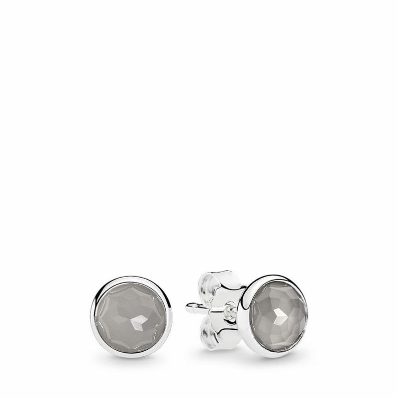 Pandora Australia June Droplets Stud Earrings - Sterling Silver | ZHSLTJ481